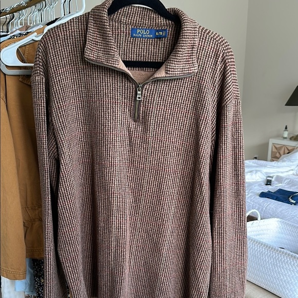 Polo by Ralph Lauren Men's Tan Zip-Up Sweater - Picture 1 of 4